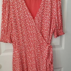 Bannana Republic red floral dress